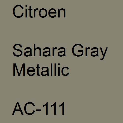 Citroen, Sahara Gray Metallic, AC-111.